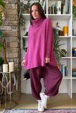 Beyond Terry Oversized Cowl Knit Raspberry Marl